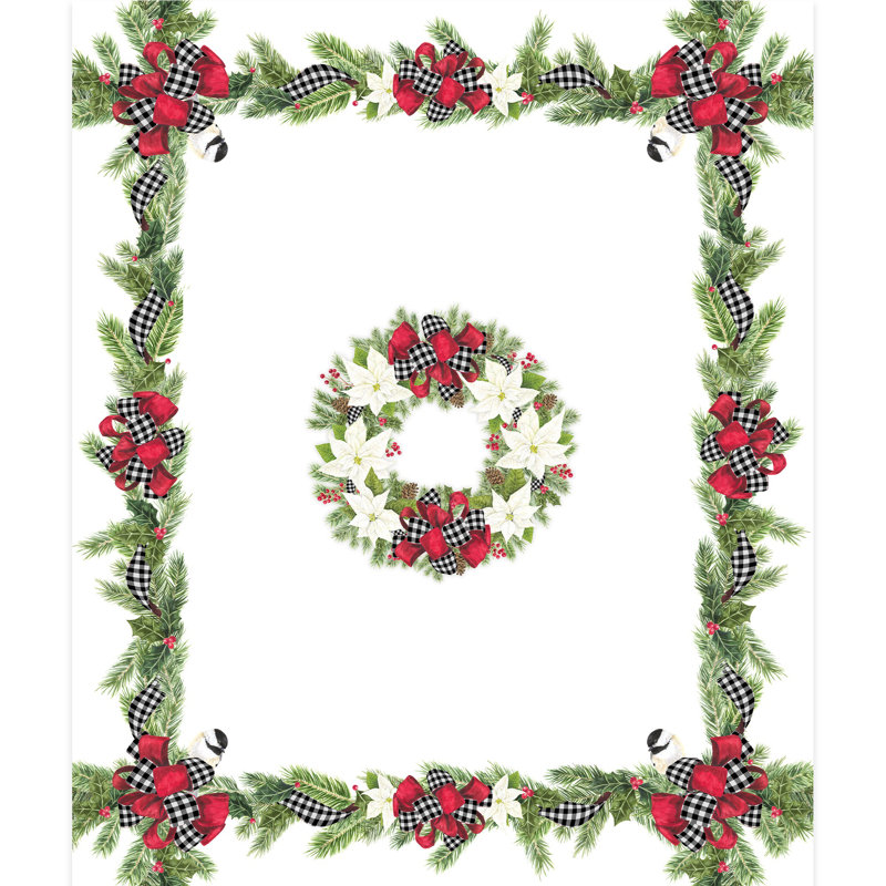 Nappe Christmas Trimmings, 84 po x 70 po