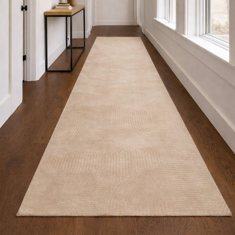 Tapis crème Elion, 2'8" x 8'0", Crème