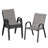 Stackable Patio Dining Chairs, Metal Textilene Modern For Backyard