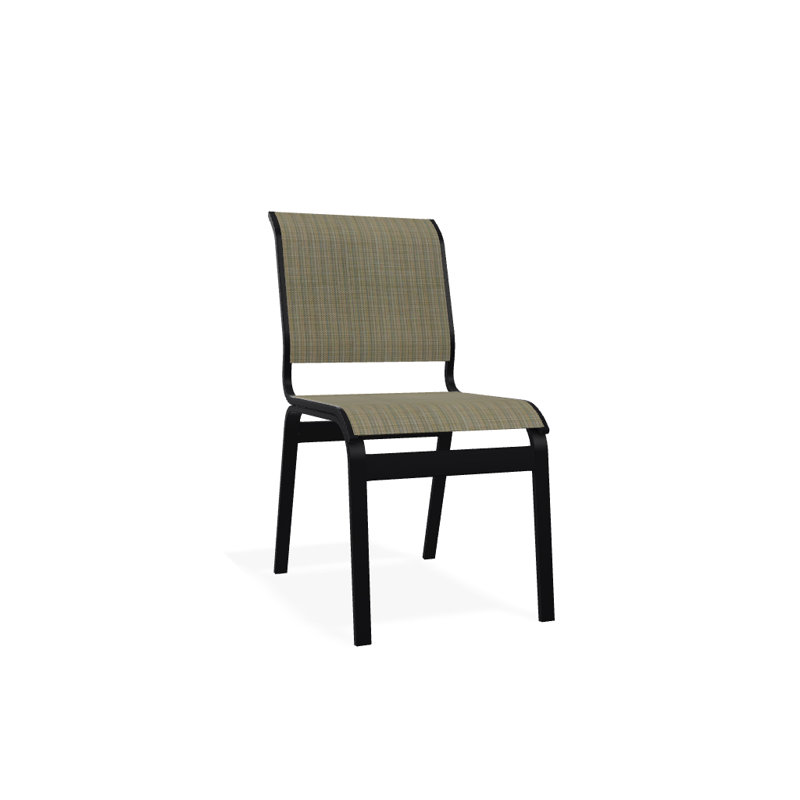 Chaise d'appoint de salle à manger Hiraku, Noir texturé, Skip