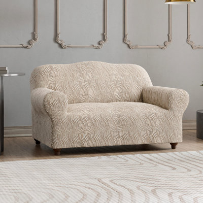 Housse extensible pour causeuse extensible - Qualité et style haut de gamme - Collection Jacquard
