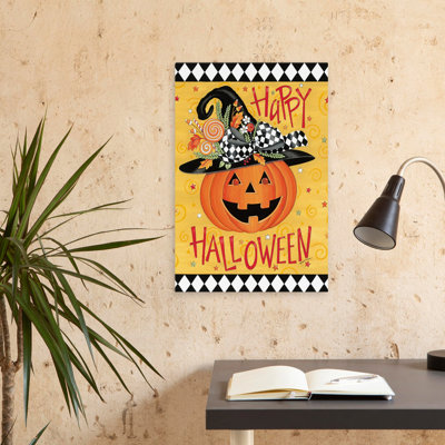 Art d'Halloween citrouille fantaisiste - joyeux Halloween contemporain
