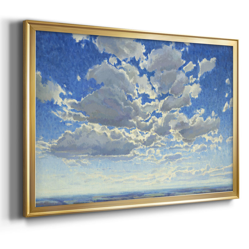 Cloudscape, reproduction d'art sur toile, H 26 po x l 38 po x P 1,5 po, Or