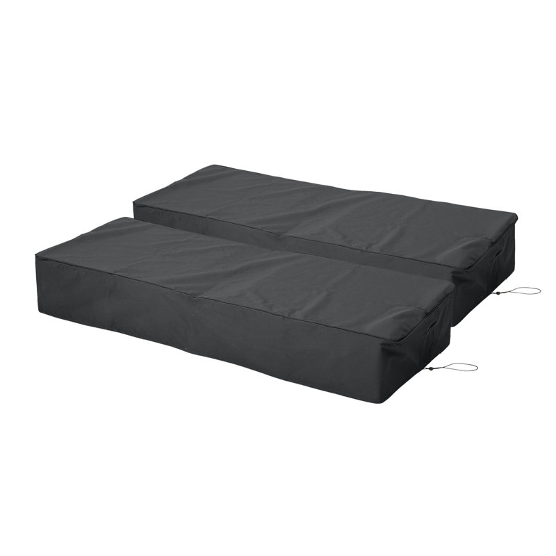Housse pour chaise longue d'extérieur imperméable, Gris