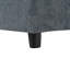 Canapé modulaire Basic, canapé modulaire gris foncé de 115,5 po avec revêtement en polyester durable, coussins moelleux, compartiments de rangement cachés