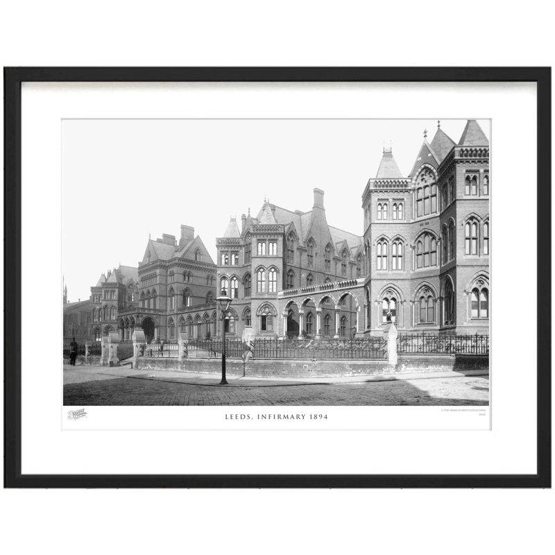 Leeds, Infirmary 1894 - Single Picture Frame Print, 40cm H x 50cm W x 2.3cm D