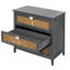 Armoire de salle de bain Natural 3, gris, pratique avec 3 tiroirs, insectes et mites-122643076