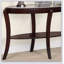 Console Table Traditional 1Pc Sofa Table W 5Mm Tempered Glass Under-Table Shelf Storage Living Room