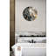 Tempered Glass Wall Clock, Abstract Marble Design Clock, Gold Veins Art, Decorative Clock, Housewarming Gift, Modern Wall Decor-1940711671-1940711669