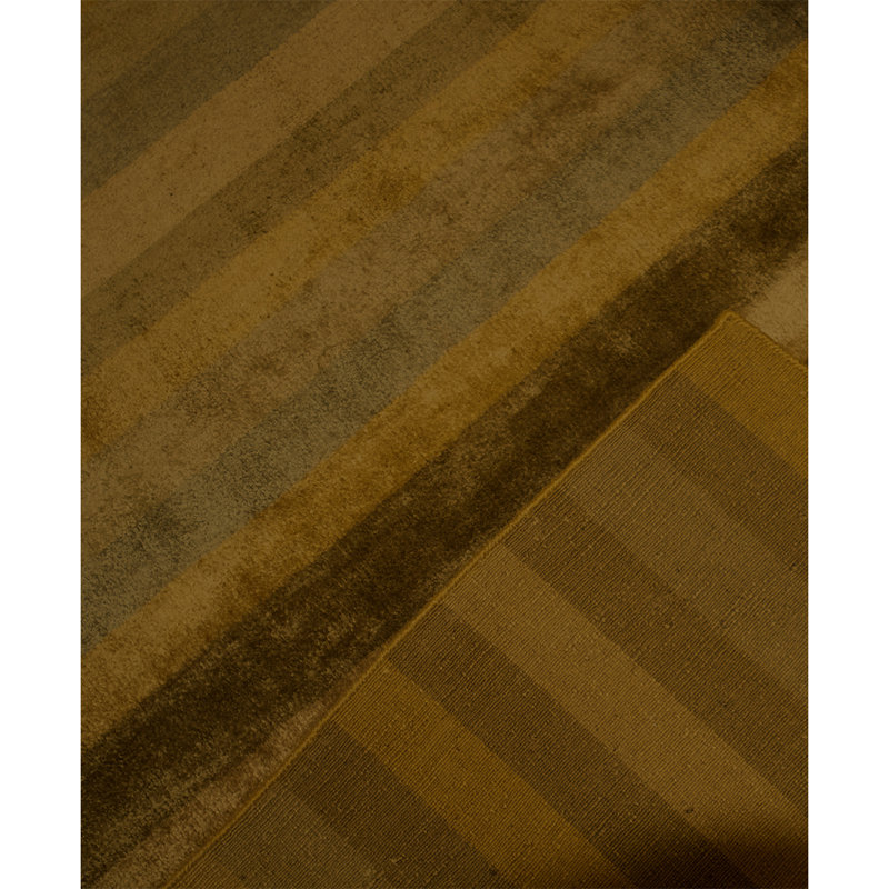 Tapis brun / vert noué à la main 7 pi 10 po x 9 pi 9 po