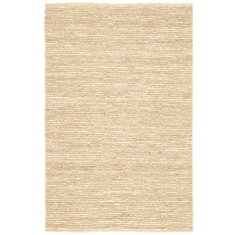 Tapis beige fait à la main Patria Dhurrie, Rectangle 2 pi x 3 pi