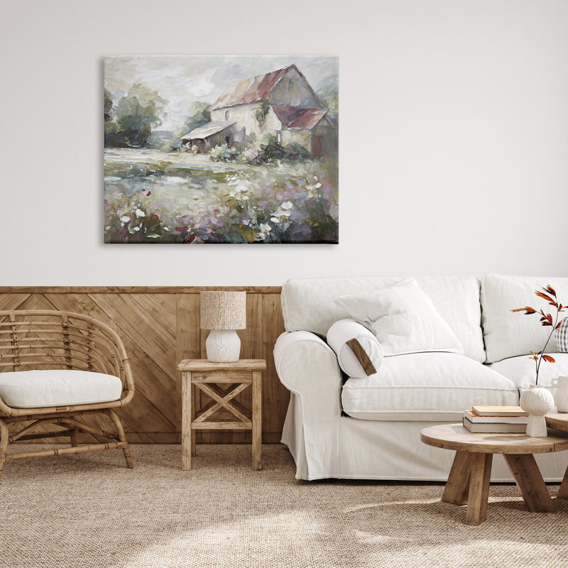 «Mute Cottage Meadow» sur toile par Ramona Murdock, H 36 po x l 48 po x P 1,5 po