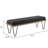 Dark Blue Upholstered Bench