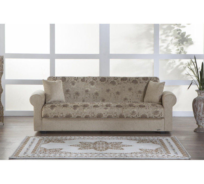 Deanndra 92.1'' Upholstered Tight Back Convertible Sofa
