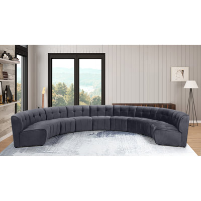 Jedson Velvet Sectional Symmetrical