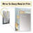 Gold Marble White Peony Flower III - Peony Large Wall Mirror, Modern Unique Mirror, Printed Metal Art-1976123101