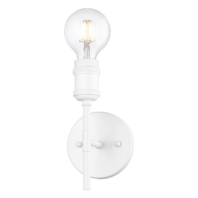 Audelia Steel Spotlight, Matte White