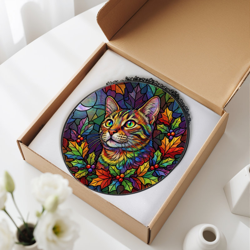Vitrail pour chat 12 "H 12", H 12 po x l 12 po