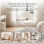 Fauteuil de coiffeuse à roulettes en molleton Teddy-1218622109