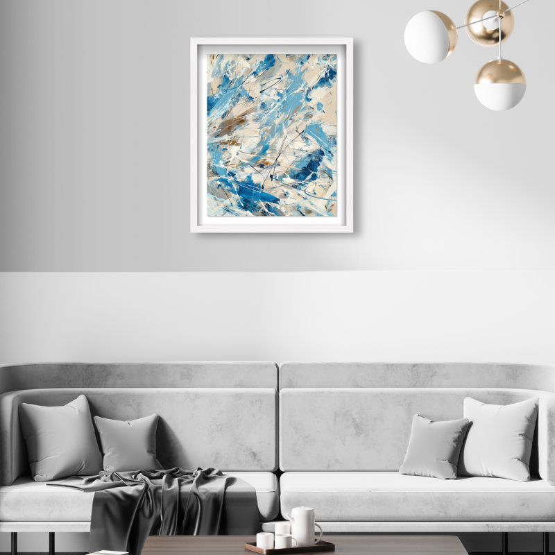 Terra Torrent II Framed Graphic Art, 25.5"H x 31.5"W, White Shadowbox