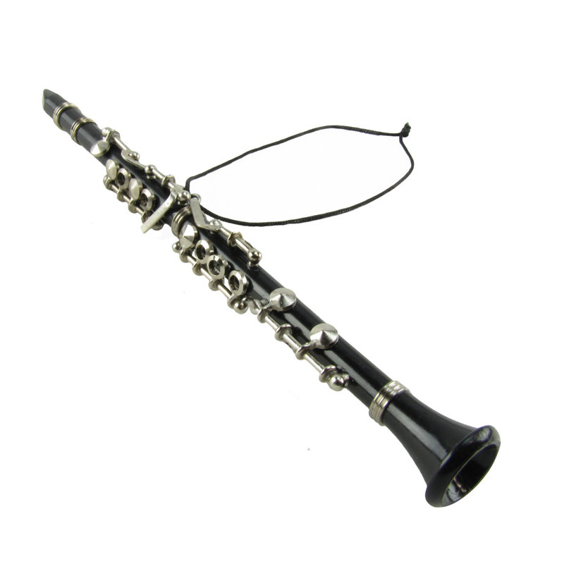 Ornement figurine à suspension réaliste clarinet à instrument musical