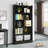 5-Tier Modern Library Bookshelf with Storage