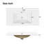 Rangement pour meuble-lavabo 36 po avec lavabo en céramique-410786214