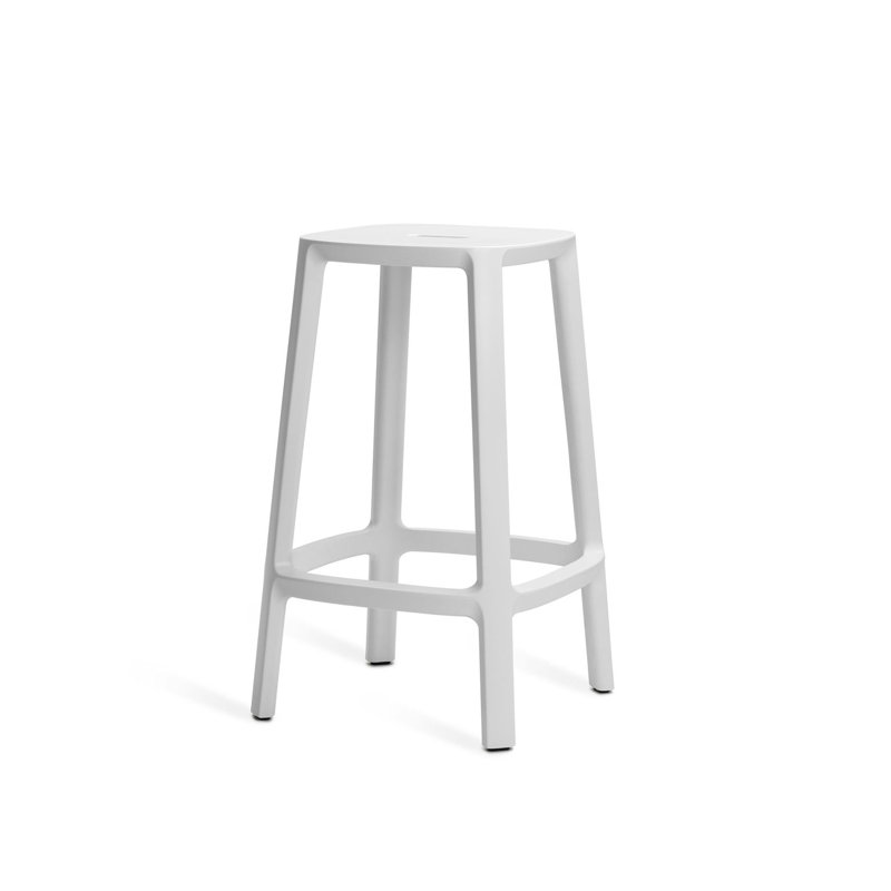 Tabouret de comptoir 25 po Cadrea, Blanc