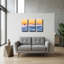 « Brouillard matinal » d'Ann Gordon, triptyque mural, 91,4 cm x 61 cm-1104033043