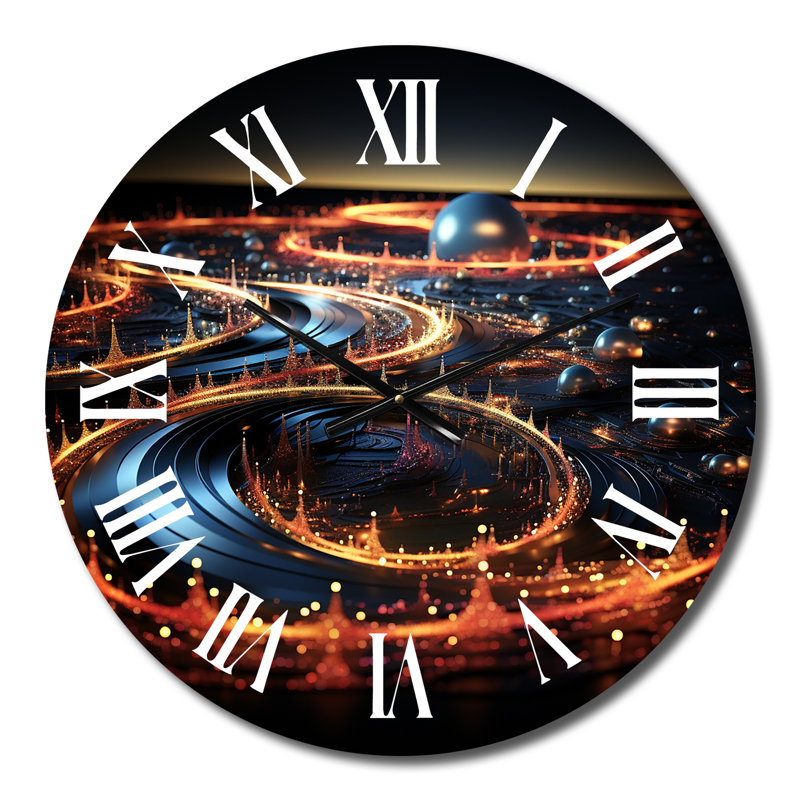 Horloge murale en métal, Médium