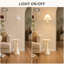 Lampe sur pied 70 po crème avec table d'appoint 70 po, hauteur réglable, ampoule incluse, bras rotatif