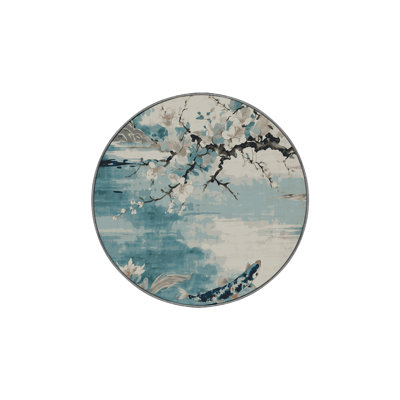 Tapis brun soyeux et moelleux