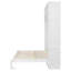 Grand lit escamotable escamotable grand format avec armoires supérieures et support à vin - Lit pliant multifonctionnel pour chambre d'amis ou bureau à domicile, blanc-2095878668
