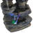 Vivo Five Stream Rustic Gray Polyresin Tabletop Fountain with Color LEDs
