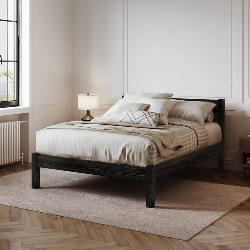 Euan Bed Frame, Twin, Black Wash