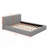 Queen Size Upholstered Platform Bed With Solid Frame-2105838051