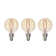 LED Filament G16 Nostalgic Thread Edison Light Bulb, 25 Watt Equivalent, 2100K