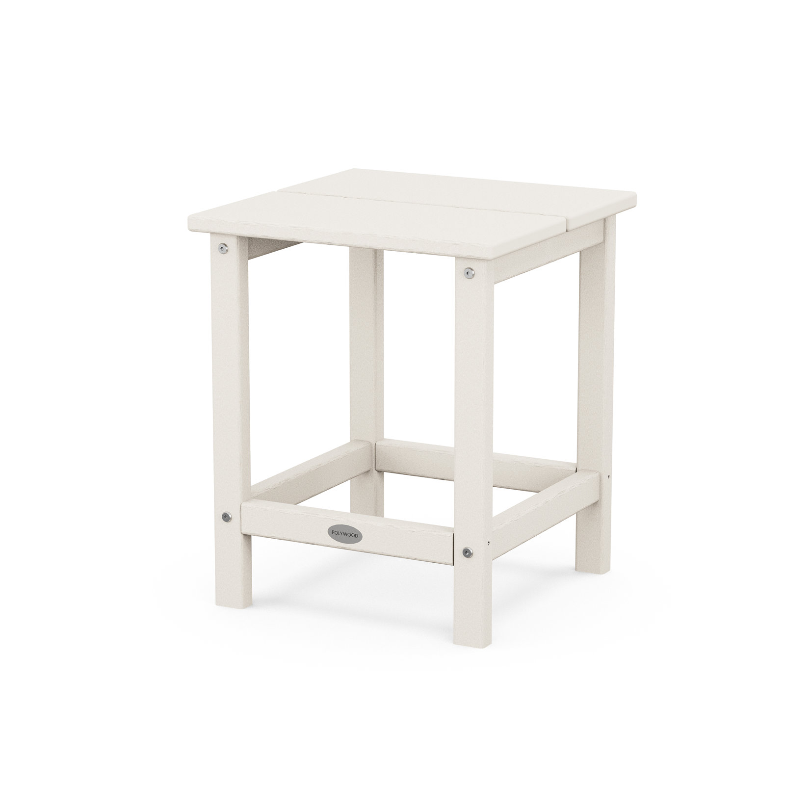 POLYWOOD® Studio 15" Patio Side Table, Sand