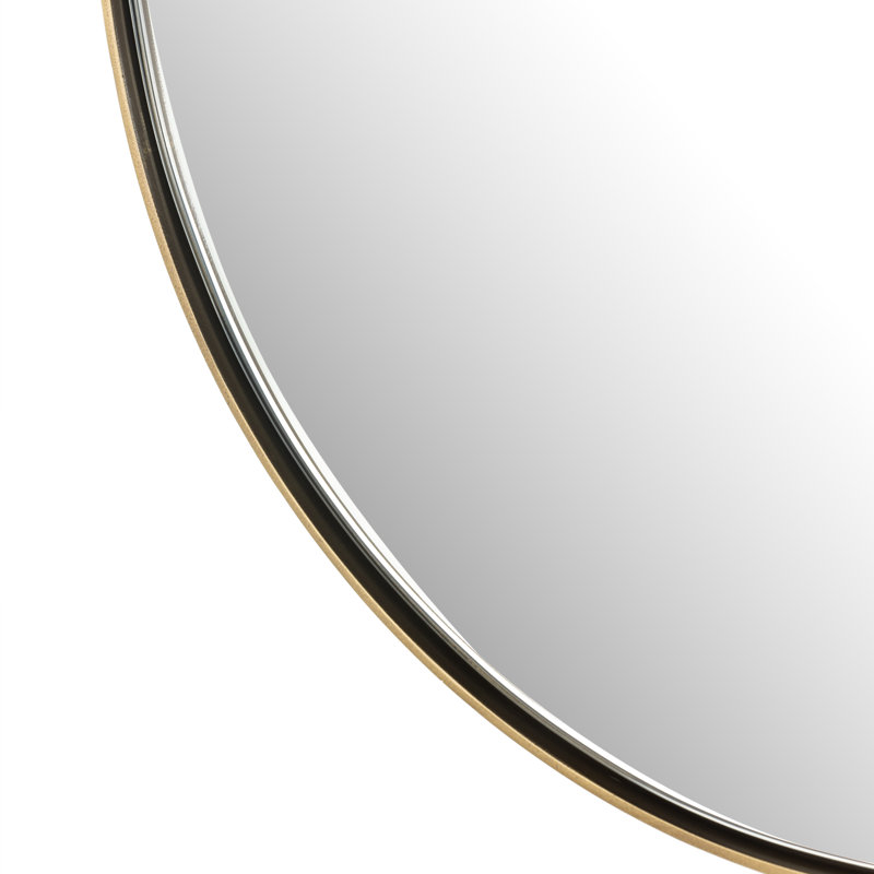 Chico Metal Wall Mirror, Antique Brass