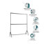 Two Tier Heavy Duty Clothes Rail Garment Hanging Rack In Black-1851121948