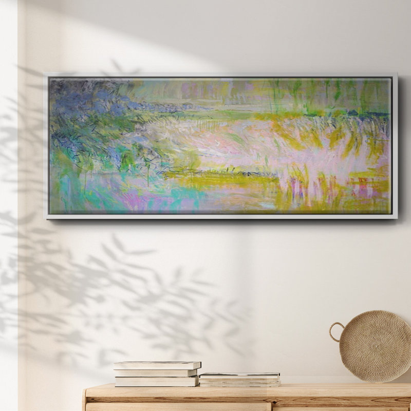 Etude- Framed Canvas, 20" H x 50" W