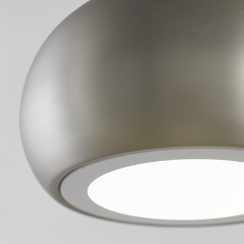 Tessier 1 - Light LED Teardrop Pendant, Matt Nickel Plated