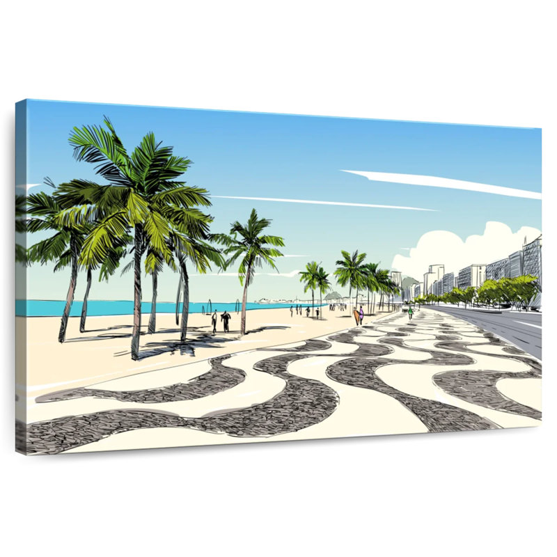 Gillard Copacabana Sidewalk View, 16" H x 24" W
