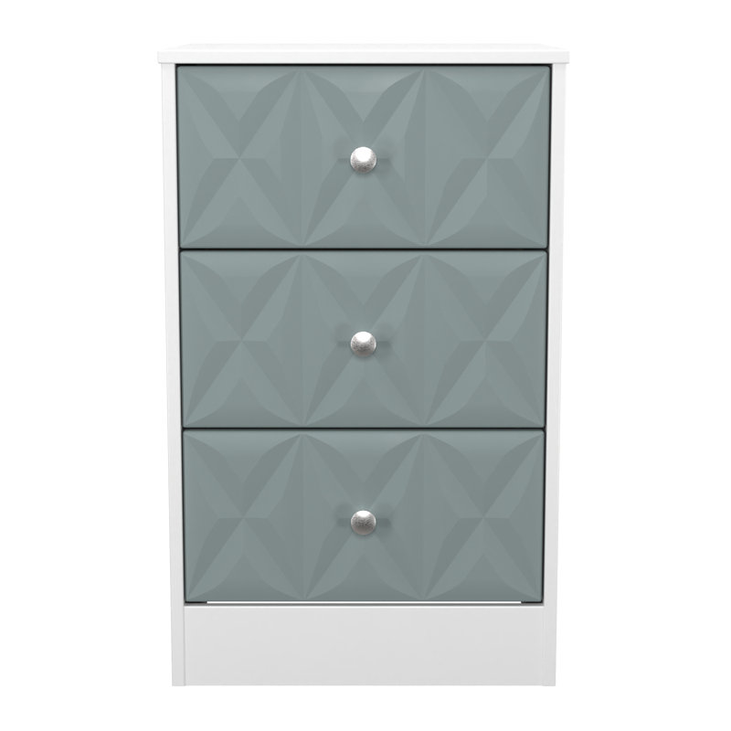 San Jose Bedside Table, Duck Matt/White Matt