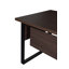 Bureau de direction avec armoire gauche, brun 