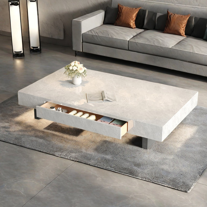 Table basse flottante simple, H 13,8 po x L 51,2 po x l 27,6 po