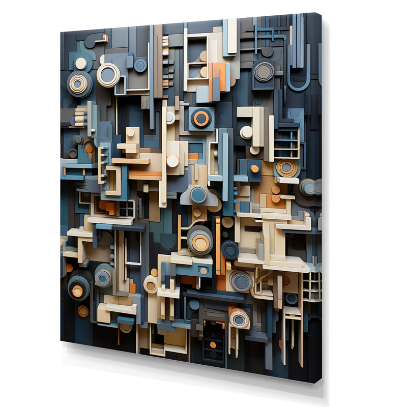 Abstrait taupe taupe sur toile, Toile tendue, H 32 po x l 16 po x P 1 po