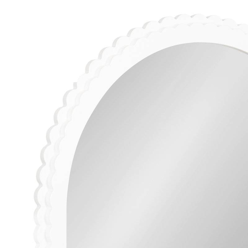 Miroir mural Scallia, Blanc, 20 po x 30 po
