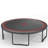 12FT Trampoline Pumpkin- Black Red