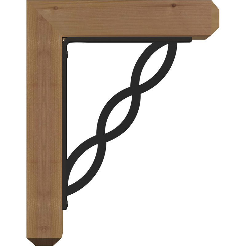 Support pour fer à repasser simple 4 po Loera, H 16 po x P 13 1/2 po, Cèdre rouge de l'Ouest l 3 1/2 po x T 4 po (lisse